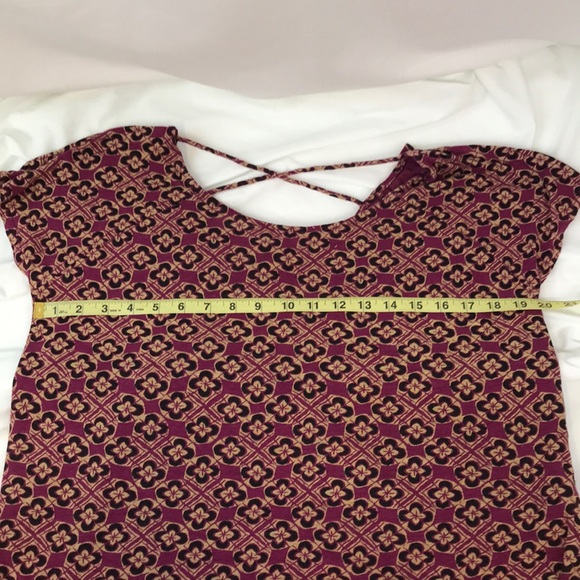 Lucky Brand Boho Print Shirt with CrissCross Back - Picture 6 of 7